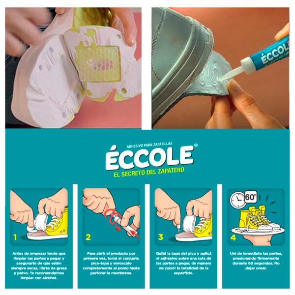 ADHESIVO PARA ZAPATILLAS " ECCOLE " x 3G (tamaño Mini) - Imagen 2