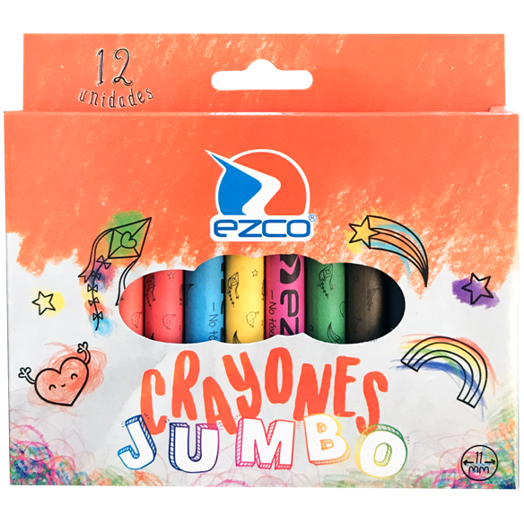 Crayones EZCO x 12 JUMBO (Gruesos)
