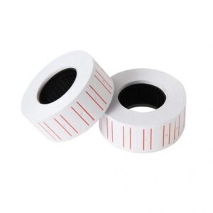 Rollo MOTEX para Maquina Etiquetadora de Precios **Grande** Blanco c/ Rojo (Original)