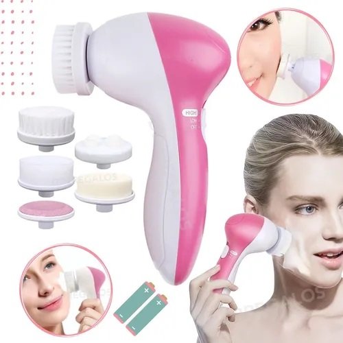 Cepillo Masajeador Exfoliante y Limpieza Facial 5 en 1