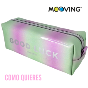 CARTUCHERAS MOOVING "GOOD LUCK" RECTANGULAR COMO QUIERES