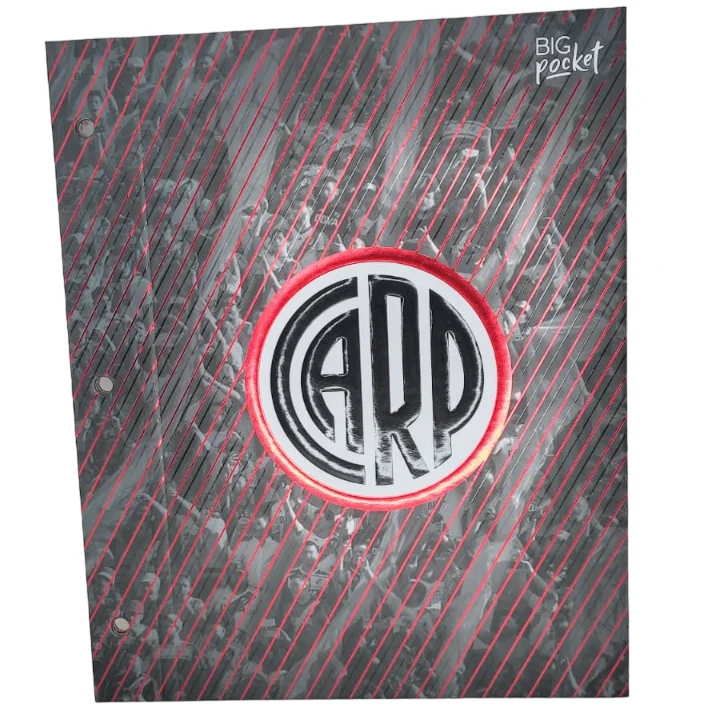 Tapa de Carpeta Escolar N3 " CARP " PPR (RIVER PLATE)