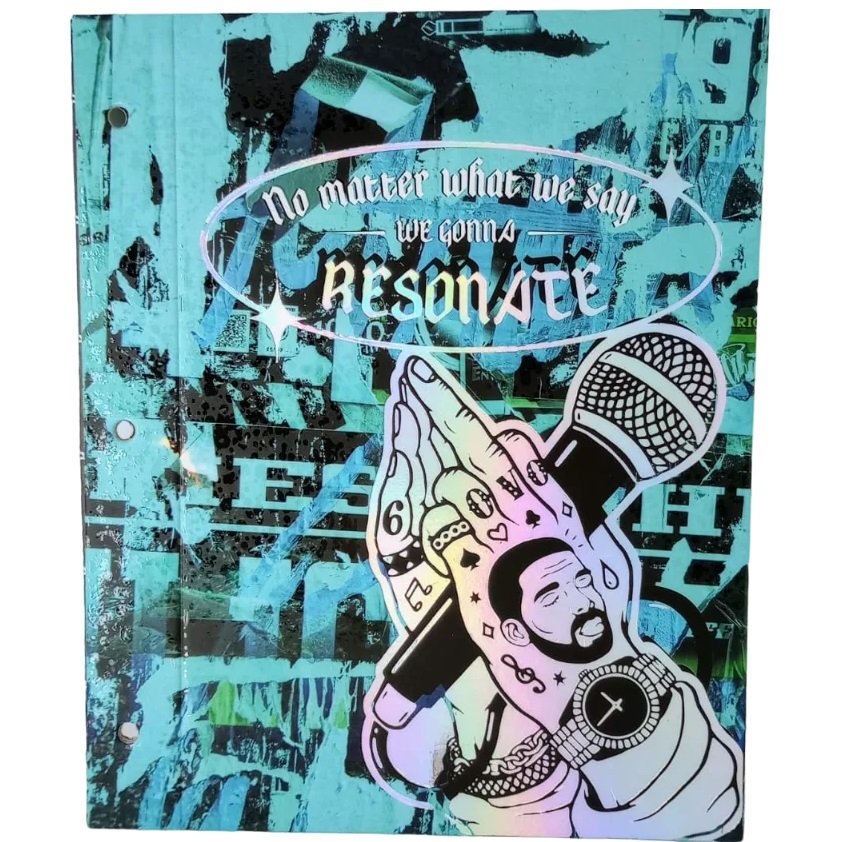 Tapa de Carpeta Escolar N3 " RESONATE "