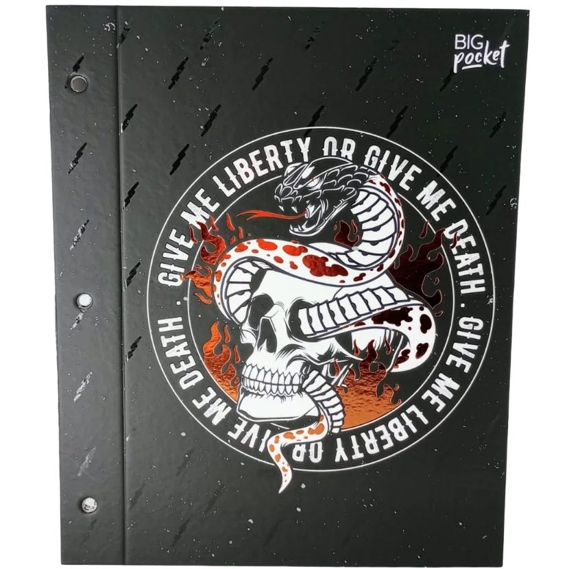 Tapa de Carpeta Escolar N3 " LIBERTY OR DEATH "