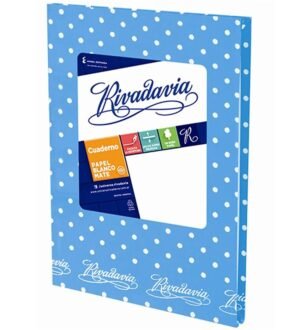 Cuaderno Tapa Dura Forrado Lunares // RIVADAVIA 50 HOJAS
