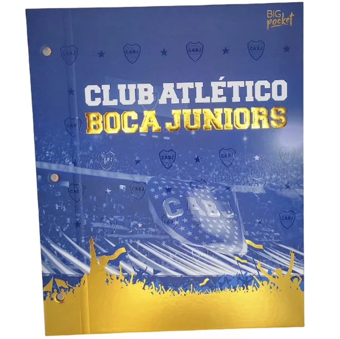 Tapa de Carpeta Escolar N3 " CABJ " PPR (BOCA JUNIORS)