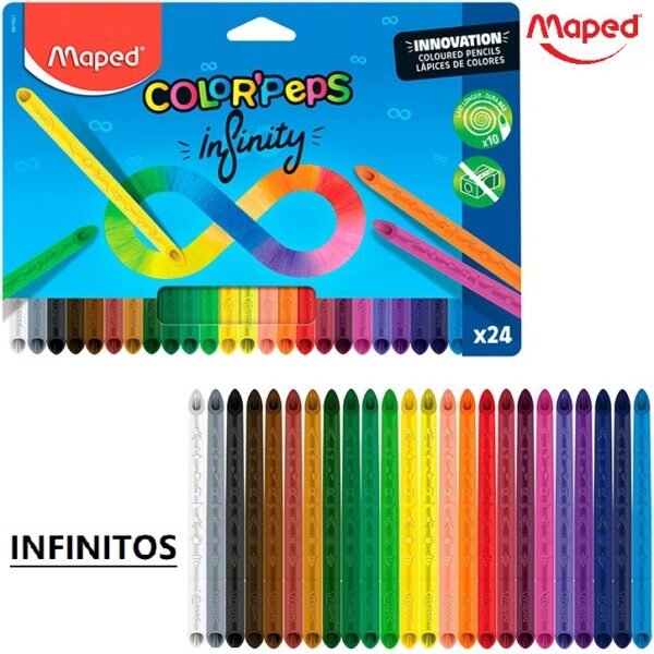 Lápices Maped x 24 INFINITY (INFINITOS)