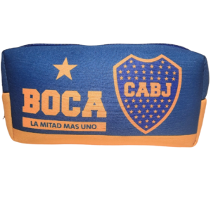 CARTUCHERAS NEOPRENE "BOCA JUNIORS" TAMAÑO MEDIANO (LAVABLES) Cod 104