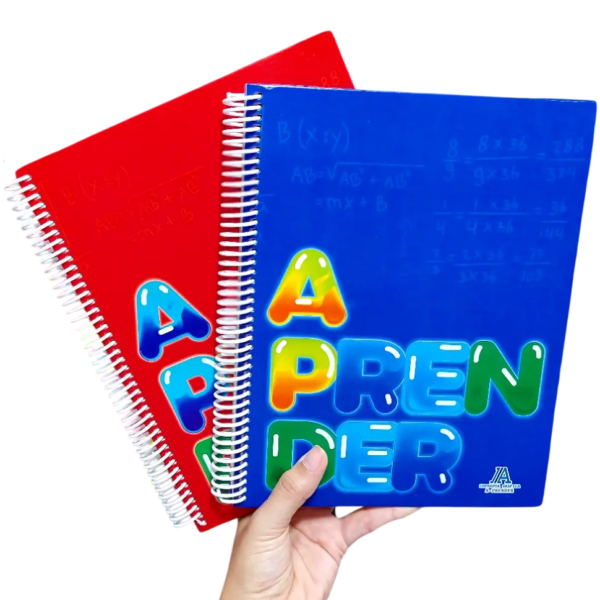 ||OFERTA EFECTIVO / TRANSFERENCIA|| CUADERNOS C/ ESPIRAL 27 X 21 ” APRENDER ” A4 100 HOJAS (RAYADO) Tapa ROJA