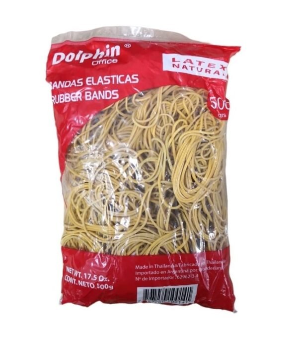 Bandas Elasticas * Dolphin * Bolsa x 500 Gr (Grande Reforzada)