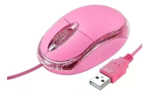 Mouse Luminoso Noga * Rosa Pastel * (Con Kble USB)