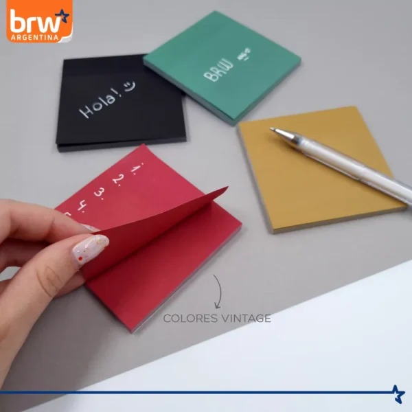 Notas Adhesivas BRW * VINTAGE * 200 HOJAS - Imagen 4