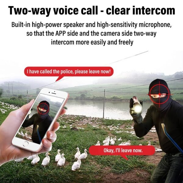 Camara de Seguridad * DOBLE SMART CAMERA OR 204 * 2 Antenas Inalambrica 360° 8 Mega Pixeles (INTERIOR - EXTERIOR) FIJA + DOMO MOVIL (SEGUIMIENTO INTELIGENTE) - Imagen 8