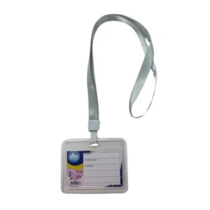 Porta Credencial rigido * IBI Con Tira * cierre hermetico  (Para Colgar)