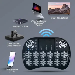 Mini Teclado Inalámbrico para Android Smart tv Tv Box Pc Tablet Notebook Proyector