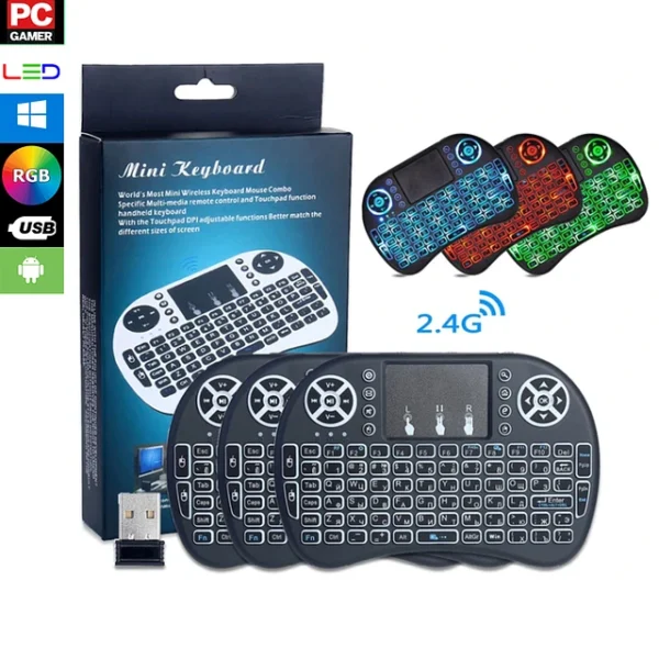 Mini Teclado Inalámbrico para Android Smart tv Tv Box Pc Tablet Notebook Proyector - Imagen 14
