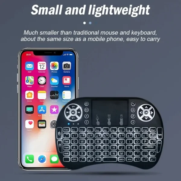 Mini Teclado Inalámbrico para Android Smart tv Tv Box Pc Tablet Notebook Proyector - Imagen 9