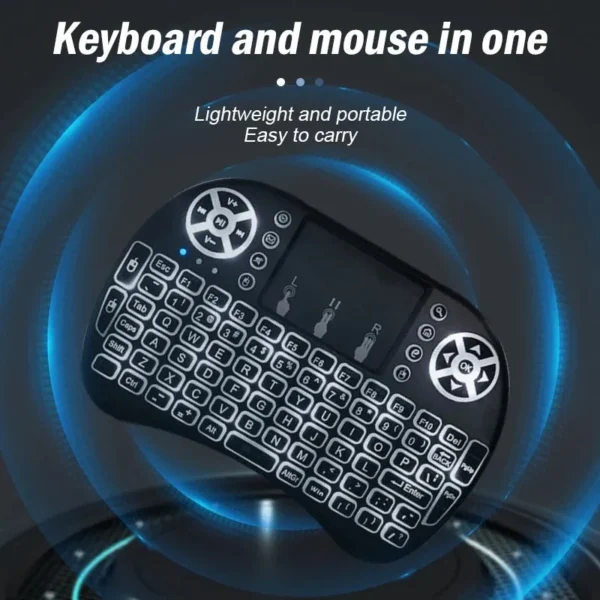 Mini Teclado Inalámbrico para Android Smart tv Tv Box Pc Tablet Notebook Proyector - Imagen 8