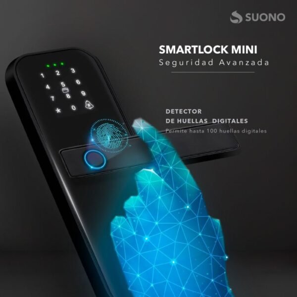 Cerradura *SMART MINI SUONO* Huella Codigo Tarjeta proximidad - Imagen 6