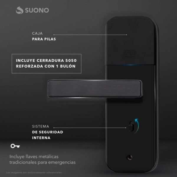 Cerradura *SMART MINI SUONO* Huella Codigo Tarjeta proximidad - Imagen 5