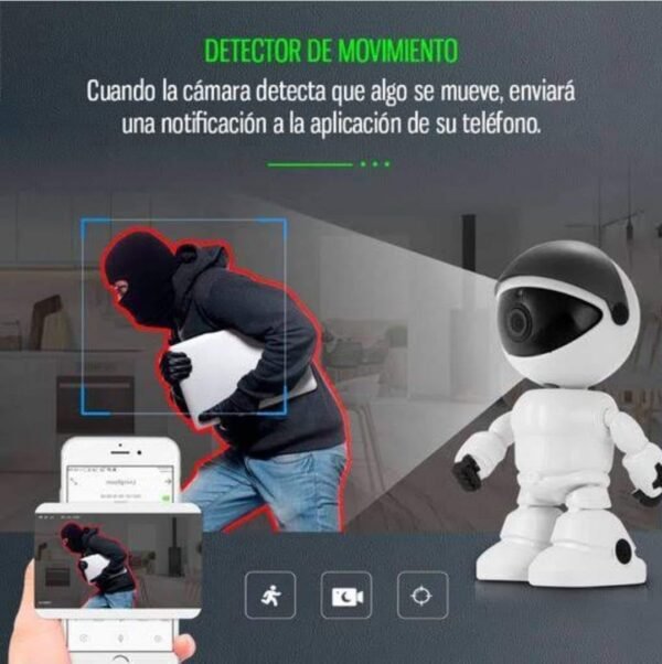 Camara de Seguridad * ASTRONAUTA ESPÍA * Inalambrica 360° NIÑOS BABY CALL MONITOR (INTERIOR) - Imagen 9