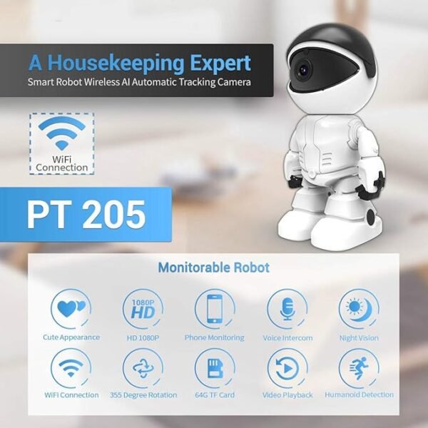 Camara de Seguridad * ASTRONAUTA ESPÍA * Inalambrica 360° NIÑOS BABY CALL MONITOR (INTERIOR) - Imagen 3