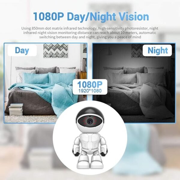 Camara de Seguridad * ASTRONAUTA ESPÍA * Inalambrica 360° NIÑOS BABY CALL MONITOR (INTERIOR) - Imagen 7