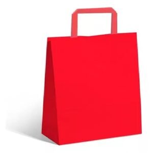 BOLSAS DE REGALO " ROJO " Tamaño 32 x 30 (ANCHAS)
