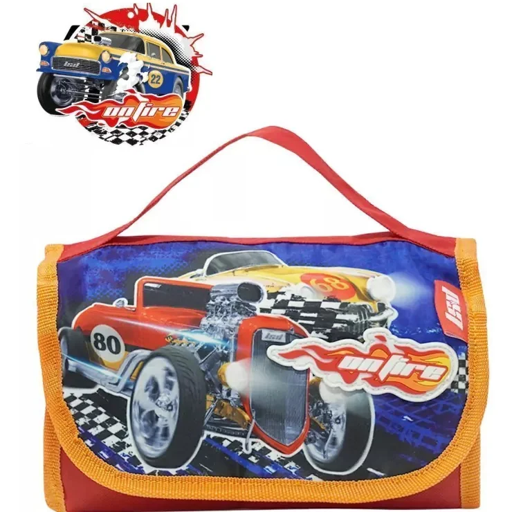 Cartucheras Plegables LSyD * ON FIRE * AUTOS (Grande)