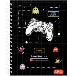 CUADERNOS C/ ESPIRAL 27 X 21 ” GAMER ” RY A4 100 HOJAS ABC