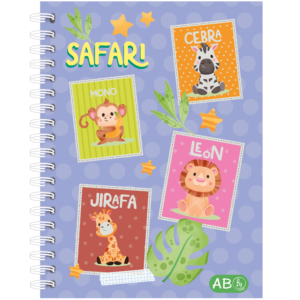 CUADERNOS C/ ESPIRAL 27 X 21 ” SAFARI ” RY A4 100 HOJAS ABC