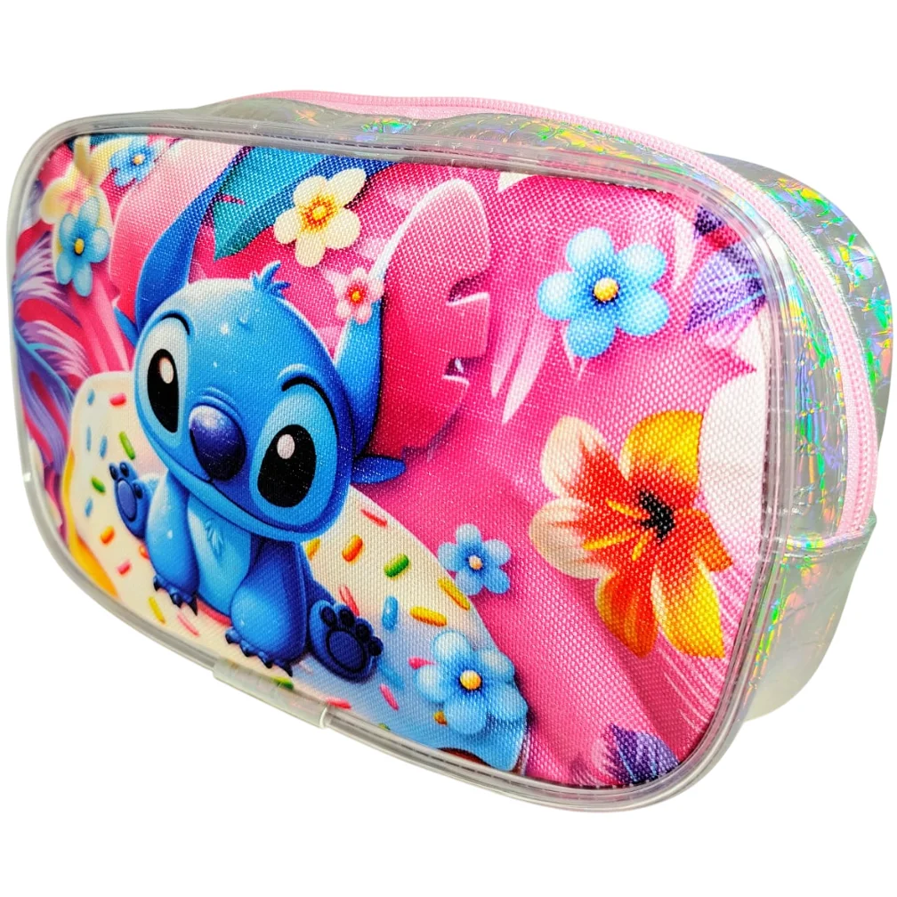 CARTUCHERAS "STITCH TORNASOLADO" TAMAÑO GRANDE Cod 213