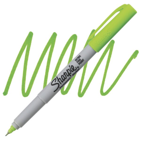 MARCADORES INDELEBLE SHARPIE ** PUNTA ULTRA FINA VERDE MANZANA**