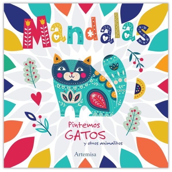 LIBROS PARA COLOREAR MANDALAS " PINTEMOS GATOS Y OTROS ANIMALITOS " 46 PAGINAS 20X20