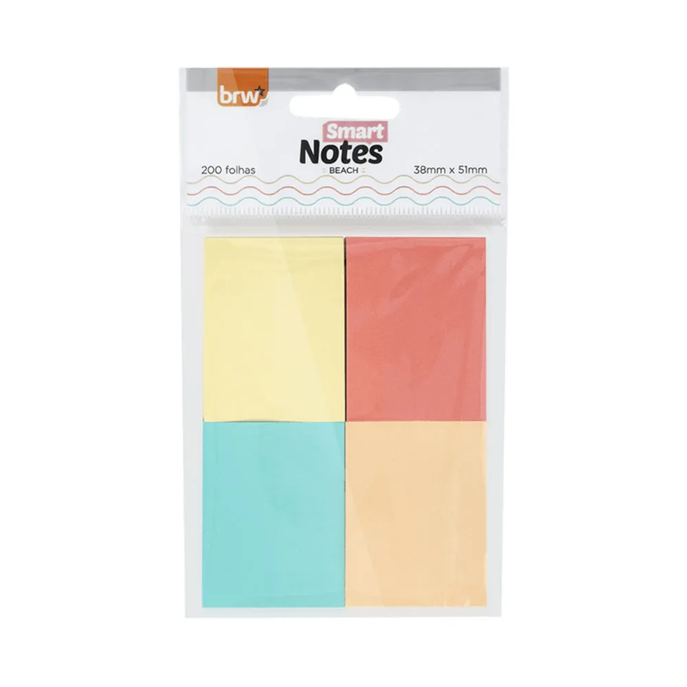 Notas Adhesivas BRW "BEACH" x 4 Colores - Imagen 3