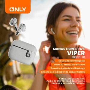 Auriculares ONLY * VIPER NEGRO / BLANCO * PREMIUM Inalámbricos Bluetooth