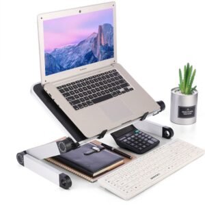 SOPORTE PLEGABLE NOTEBOOK * LAPTOP STAND C/ COOLER VENTILACION * REFORZADO