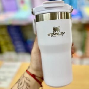 VASO TERMICO  * STANLEY MEDIANO 600 ML * DOBLE SISTEMA TOMÁ DIRECTO O POR PICO - ACERO INOXIDABLE (DOBLE CAPA) IRROMPIBLE -CIERRE HERMETICO ANTIVUELCO- C/ MANIJA