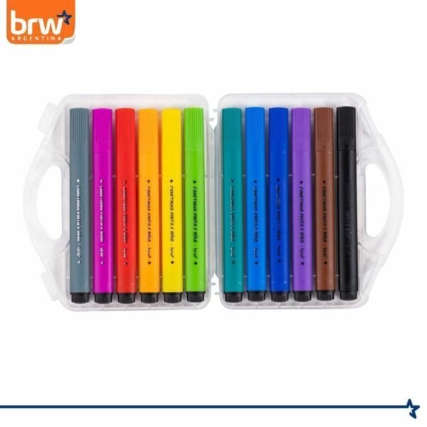 Valija Marcadores BRW * Pinta y Flota*  x 12 - Calidad - - Imagen 9