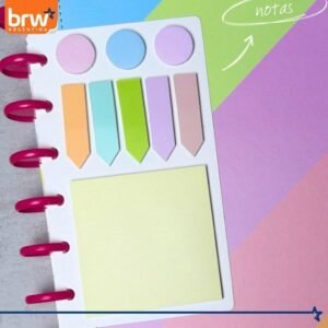 SET NOTAS BRW * PASTEL PARA CUADERNOS INTELIGENTES *  ADHESIVAS