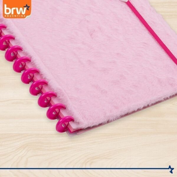 Cuadernos Inteligentes BRW * Peluche * Tamaño A4 (Grandes) Hojas rayadas Sistema de Discos TAPA DURA - Imagen 6