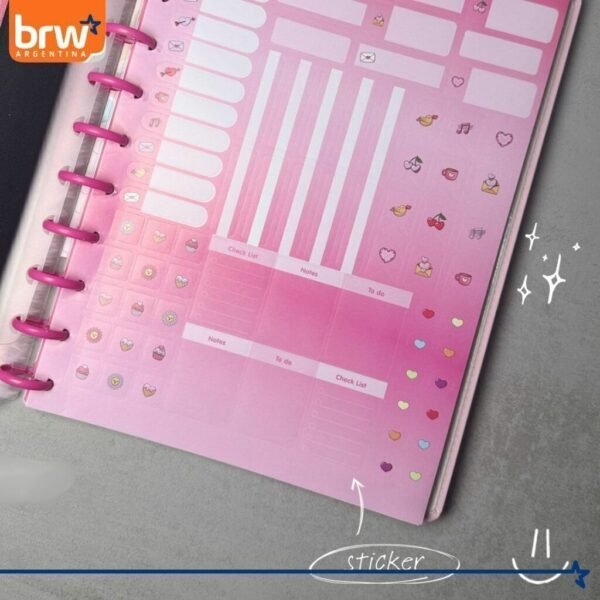 Cuadernos Inteligentes BRW * Peluche * Tamaño A4 (Grandes) Hojas rayadas Sistema de Discos TAPA DURA - Imagen 10