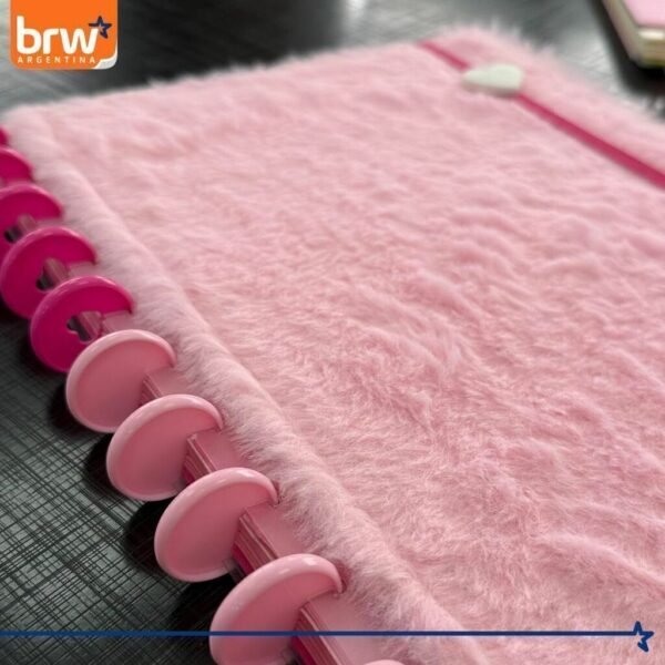 Cuadernos Inteligentes BRW * Peluche * Tamaño A4 (Grandes) Hojas rayadas Sistema de Discos TAPA DURA - Imagen 4