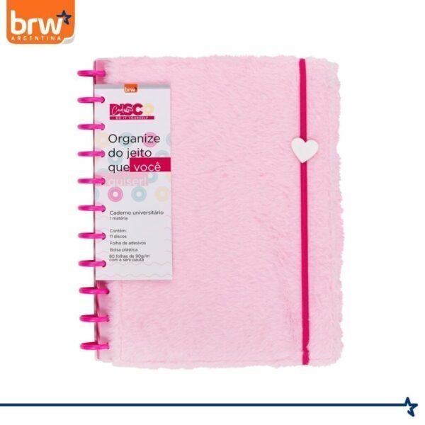 Cuadernos Inteligentes BRW * Peluche * Tamaño A4 (Grandes) Hojas rayadas Sistema de Discos TAPA DURA - Imagen 8