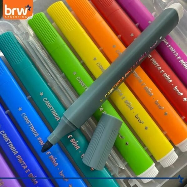 Valija Marcadores BRW * Pinta y Flota*  x 12 - Calidad - - Imagen 6