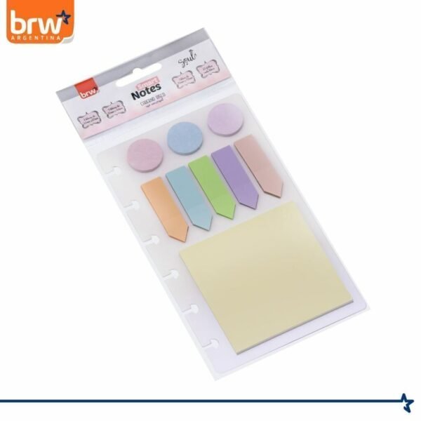 SET NOTAS BRW * PASTEL PARA CUADERNOS INTELIGENTES *  ADHESIVAS - Imagen 6