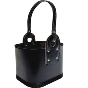Canasta para Equipo de Mate - Negra Eco Cuero Reforzada