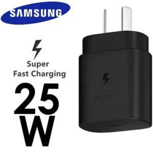 CABEZAL ** SAMSUNG ** 25W (SIN CABLE) CARGADOR - Carga RAPIDA - ENCHUFE Original - Entrada Tipo C