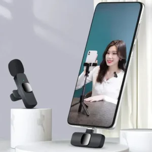 Micrófono corbatero "K8" Salida Tipo "C" + Adaptador para Iphone