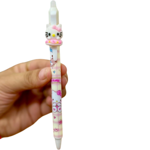 Lapicera BORRABLE Retráctil " Hello Kitty " (Tinta Azul)